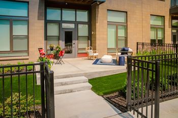 private patio at Avant & Avant II, Carmel, IN, 46032